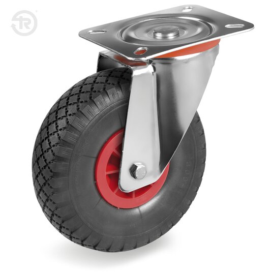 Puncture Proof Pneumatic Wheels, Swivel Castor — Tellure Rota