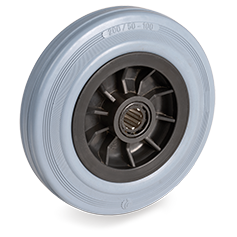 Tellure Rota 223104 — Non-marking rubber wheels, polypropylene centre — 223104 | Tellure Rota