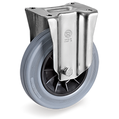 Tellure Rota 225903 — Abriebfeste Vollgummi-Räder, Polypropylenkern, Bockrolle NL — 225903 | Tellure Rota