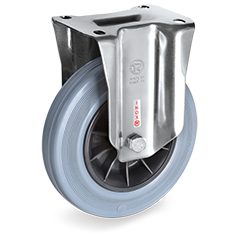 Tellure Rota 226103 — Ruote in gomma antitraccia, nucleo in polipropilene, supporto fisso NLX — 226103 | Tellure Rota