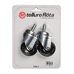 Tellure Rota 326001 — Ruedas en poliamida 6, soporte giratorio espiga — 326001 | Tellure Rota