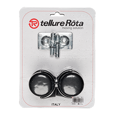 Tellure Rota 340000 — Ruote mobilio gemellate in poliammide 6 — 340000 | Tellure Rota