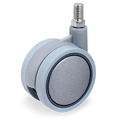 Tellure Rota 342204 — Ruote mobilio gemellate in poliammide 6 con supporto rotante codolo — 342204 | Tellure Rota