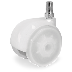 Tellure Rota 347102 — Ruote mobilio gemellate in polipropilene con supporto rotante codolo — 347102 | Tellure Rota