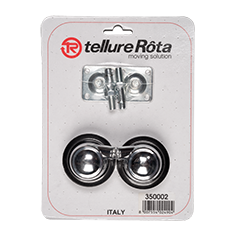 Tellure Rota 350002 — Rubber tyred ball furniture wheels — 350002 | Tellure Rota