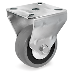 Tellure Rota 375105 — Ruote in gomma, nucleo in polipropilene con parafili, supporto fisso — 375105 | Tellure Rota