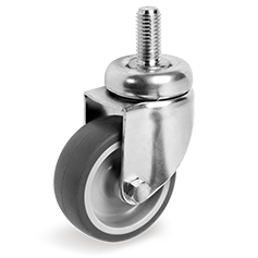 Tellure Rota 386303 — Thermoplastische Gummi-Räder, Polypropylenkern, Lenkgehäuse mit Zapfen — 386303 | Tellure Rota