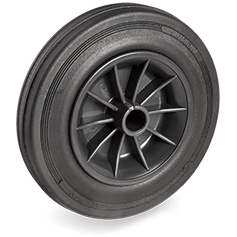 Tellure Rota 521104 — Vollgummi-Standardräder, Polypropylenkern — 521104 | Tellure Rota