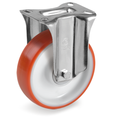 Tellure Rota 604803 — Ruote in poliuretano iniettato, nucleo in poliammide 6, supporto fisso NL — 604803 | Tellure Rota