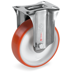 Tellure Rota 605011 — Roues en polyuréthane injecté, corps en polyamide 6, monture fixe NLX — 605011 | Tellure Rota