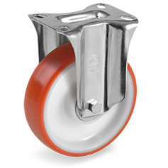 Tellure Rota 605904 — Ruedas en poliuretano inyectado, núcleo en poliamida 6, soporte fijo NL-M — 605904 | Tellure Rota