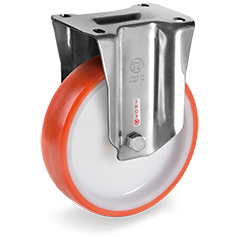 Tellure Rota 607416 — Ruote in poliuretano iniettato, nucleo in poliammide 6, supporto fisso PX — 607416 | Tellure Rota