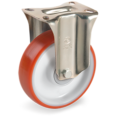 Tellure Rota 608223 — Ruote in poliuretano iniettato, nucleo in poliammide 6, supporto fisso P — 608223 | Tellure Rota