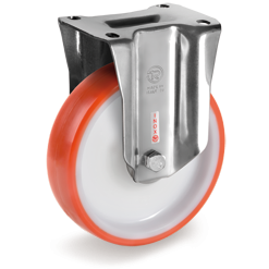 Tellure Rota 609810 — Ruote in poliuretano termoplastico, nucleo in poliammide 6, supporto fisso PX — 609810 | Tellure Rota