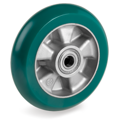 Tellure Rota 622144 — Ruedas de poliuretano 'TR Roll' con perfil redondo con núcleo de aluminio — 622144 | Tellure Rota