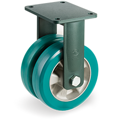 Tellure Rota 628184 — Ruote in poliuretano TR-ROLL, nucleo in alluminio, supporto fisso EEG HD — 628184 | Tellure Rota