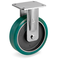Tellure Rota 628416 — TR-Roll Polyurethane wheels, cast iron centre, fixed bracket EE MHD