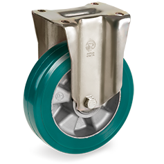 Tellure Rota 628514 — Ruote in poliuretano TR-ROLL, nucleo in alluminio, supporto fisso P — 628514 | Tellure Rota