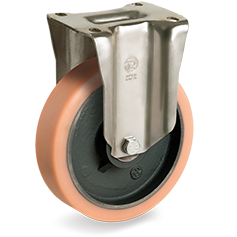 Tellure Rota 636853 — Ruote in poliuretano Vulkollan®, nucleo in ghisa meccanica, supporto fisso P — 636853 | Tellure Rota