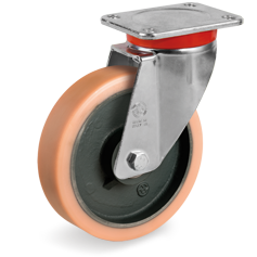 Tellure Rota 637854 — Vulkollan®-Räder, Gußkern, Lenkrolle EP — 637854 | Tellure Rota