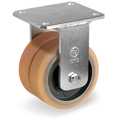 Tellure Rota 638163 — Ruote in Vulkollan®, nucleo in ghisa meccanica, supporto fisso EEG MHD — 638163 | Tellure Rota