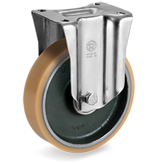 Tellure Rota 638224 — Ruote in poliuretano Vulkollan®, nucleo in acciaio forgiato, supporto fisso NL-M — 638224 | Tellure Rota