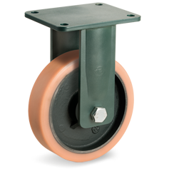 Tellure Rota 638438 — Ruote in Vulkollan®, nucleo in ghisa meccanica, supporto fisso EE HD — 638438 | Tellure Rota