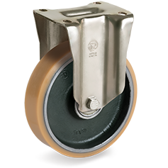 Tellure Rota 638623 — Ruote in poliuretano Vulkollan®, nucleo in acciaio forgiato, supporto fisso P — 638623 | Tellure Rota