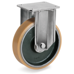 Tellure Rota 638826 — Ruedas en poliuretano Vulkollan®, núcleo en acero forjado, soporte fijo EP — 638826 | Tellure Rota