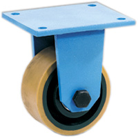 Tellure Rota 648108 — Ruote in poliuretano 'TR', nucleo in ghisa, supporto fisso EE — 648108 | Tellure Rota