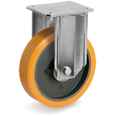 Tellure Rota 648857 — Ruote in poliuretano 'TR', nucleo in ghisa, supporto fisso EP — 648857 | Tellure Rota