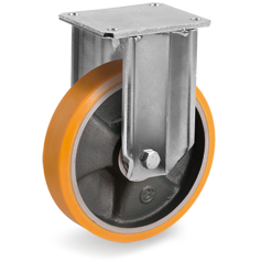 Tellure Rota 658806 — Ruote in poliuretano 'TR', nucleo in ghisa, supporto fisso EP — 658806 | Tellure Rota
