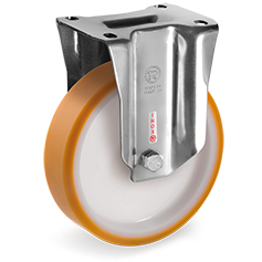 Tellure Rota 667416 — Ruote in poliuretano 'TR', nucleo in poliammide, supporto fisso PX — 667416 | Tellure Rota