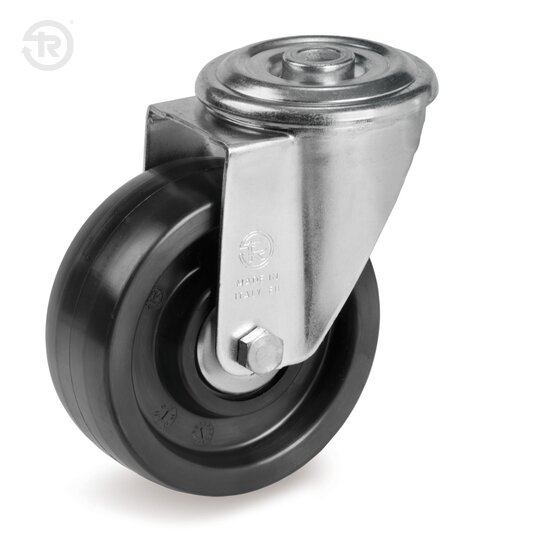 Tellure Rota 676111 — Thermosetting resin solid wheels, swivel bracket with bolt hole type NL — 676111 | Tellure Rota