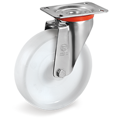 Tellure Rota 684505 — Roues monolithiques en polyamide 6, monture pivotante à platine NL — 684505 | Tellure Rota