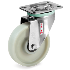 Tellure Rota 684683 — Ruote monolitiche in poliammide 6 caricato con fibra di vetro, supporto rotante piastra NLX — 684683 | Tellure Rota