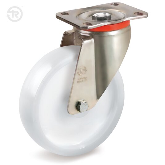 Tellure Rota 684993 — Ruote monolitiche per alto carico in poliammide 6, supporto rotante piastra P — 684993 | Tellure Rota