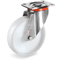 Tellure Rota 687005 — Ruote monolitiche in poliammide 6, supporto rotante piastra PX — 687005 | Tellure Rota