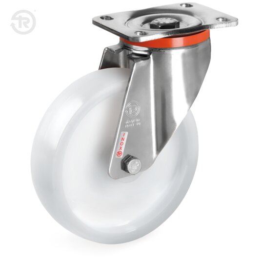 Tellure Rota 687013 — Ruote monolitiche per alto carico in poliammide 6, supporto rotante piastra PX — 687013 | Tellure Rota