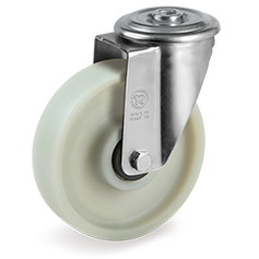 Tellure Rota 688083 — Roues monolithiques en polyamide 6 renforcé de fibre de verre, monture pivotante à trou passant NL — 688083 | Tellure Rota