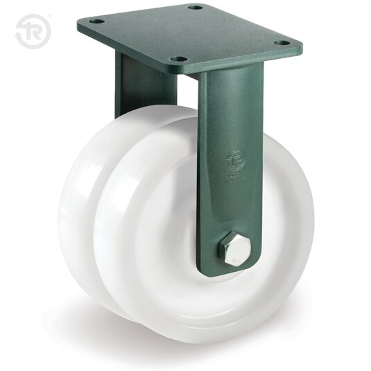Tellure Rota 688172 — Polyamide 6 solid wheels for heavy loads, fixed bracket type EEG HD — 688172 | Tellure Rota