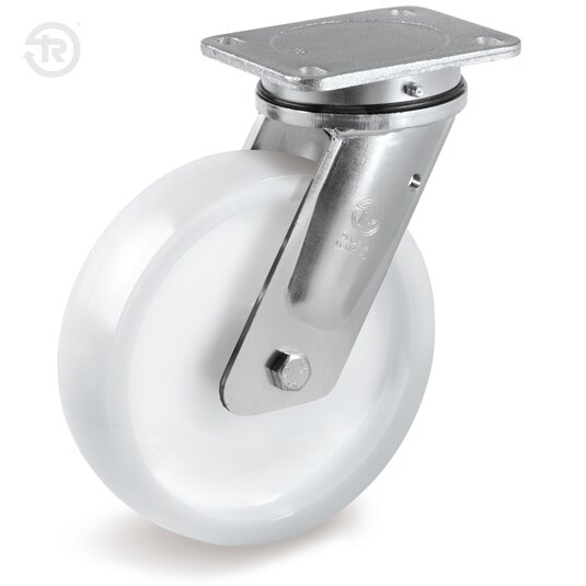 Tellure Rota 689303 — Ruote monolitiche per alto carico in poliammide 6, supporto rotante piastra EE MHD — 689303 | Tellure Rota