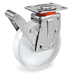 Tellure Rota 689604 — Ruote monolitiche in poliammide 6, supporto rotante piastra per ponteggi mobili — 689604 | Tellure Rota