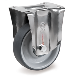 Tellure Rota 715011 — Thermoplastic rubber wheels, polypropylene centre, fixed bracket type NLX — 715011 | Tellure Rota