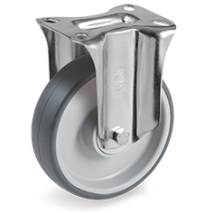 Tellure Rota 715904 — Thermoplastic rubber wheels, polypropylene centre, fixed bracket type NL — 715904 | Tellure Rota