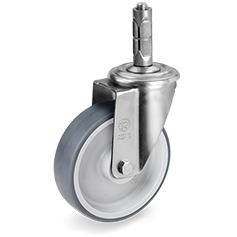 Tellure Rota 719203 — Thermoplastic rubber wheels, polypropylene centre, swivel castor NL with Zama expander — 719203 | Tellure Rota