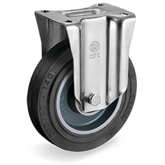 Tellure Rota 725213 — Roues en caoutchouc «Sigma Elastic», corps en fonte mécanique, monture fixe NL-M — 725213 | Tellure Rota