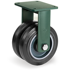 Tellure Rota 728166 — Ruote in gomma Sigma Elastic, nucleo in alluminio, supporto fisso EEG HD — 728166 | Tellure Rota