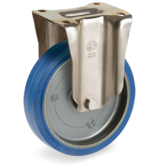 Tellure Rota 736705 — Sigma Elastic rubber wheels, polyamide 6 centre, fixed bracket type P — 736705 | Tellure Rota