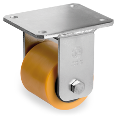 Tellure Rota 758411 — Galets transpalettes en polyurethane TR, corps en acier, monture fixe EE MHD — 758411 | Tellure Rota